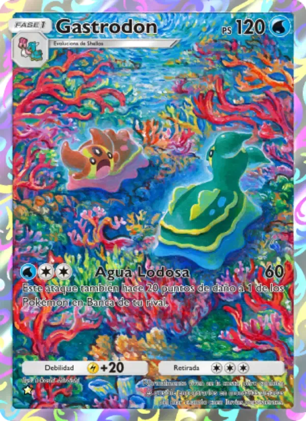 Gastrodon card in Spanish