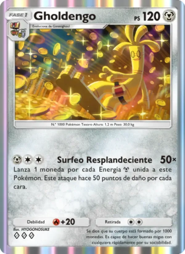 Gholdengo card in Spanish