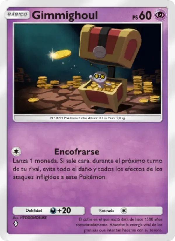 Gimmighoul card in Spanish