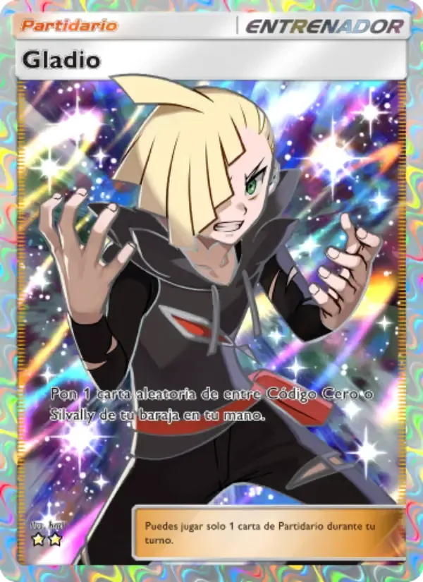 Gladion card in Spanish