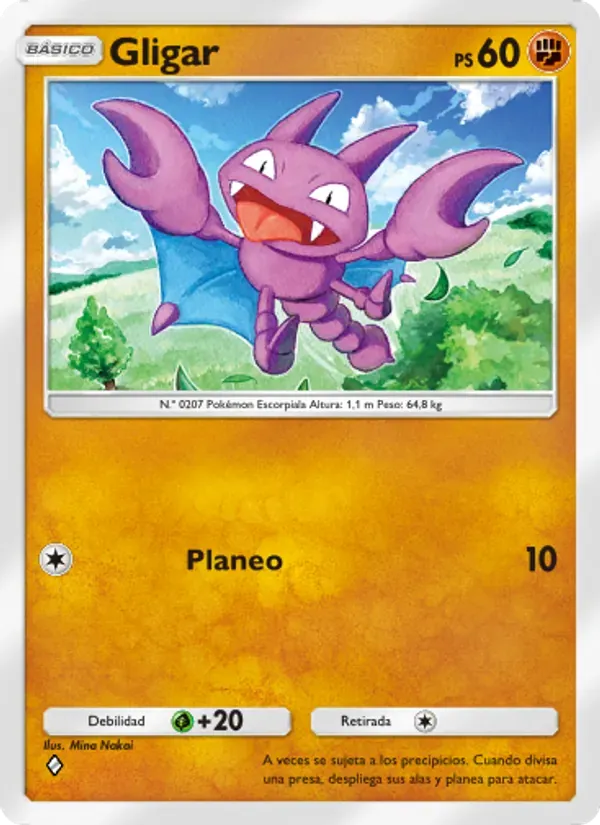 Gligar card in Spanish