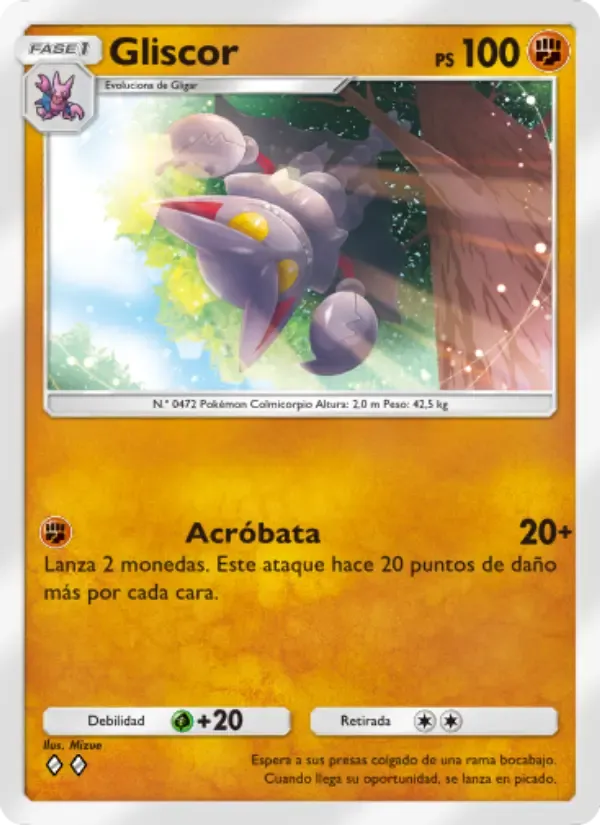 Gliscor card in Spanish