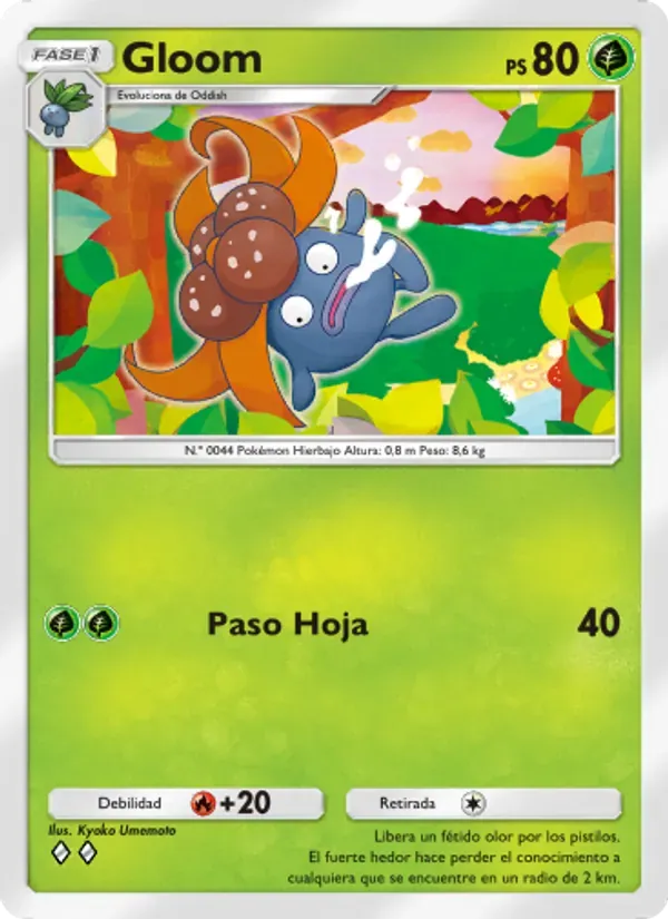 Gloom card in Spanish