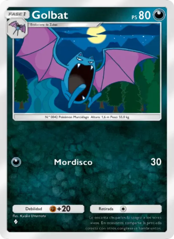 Golbat card in Spanish