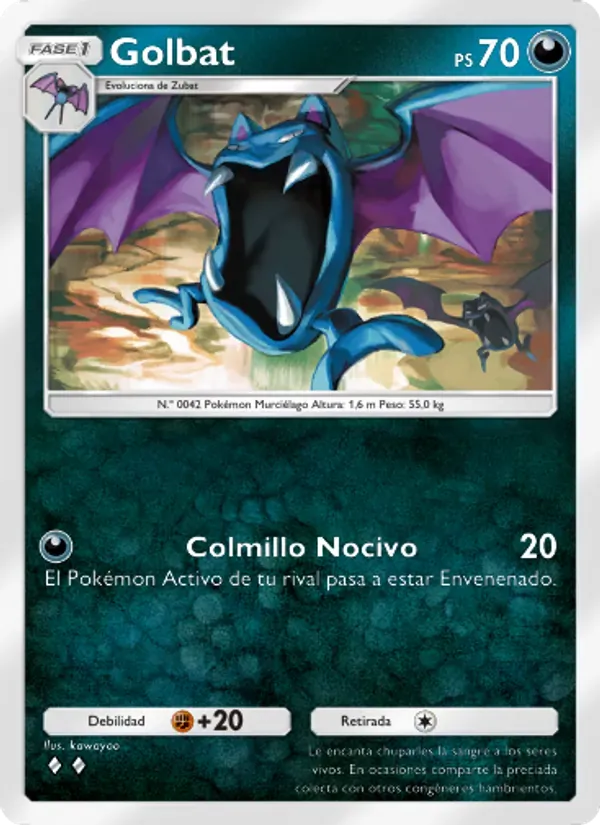 Golbat card in Spanish