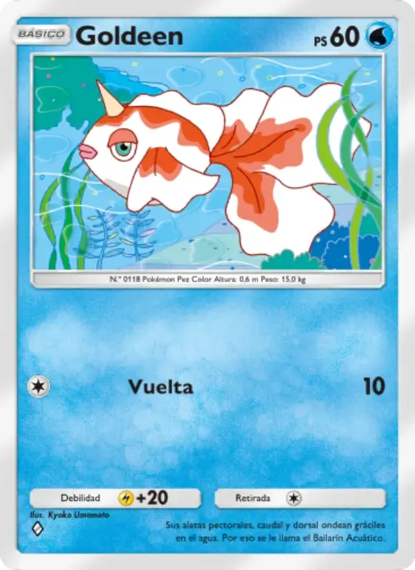 Goldeen card in Spanish