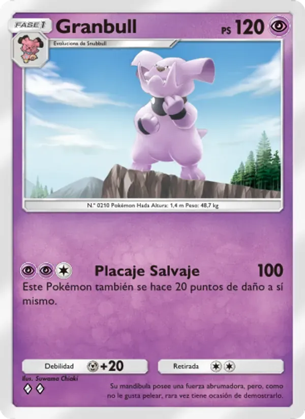 Granbull card in Spanish