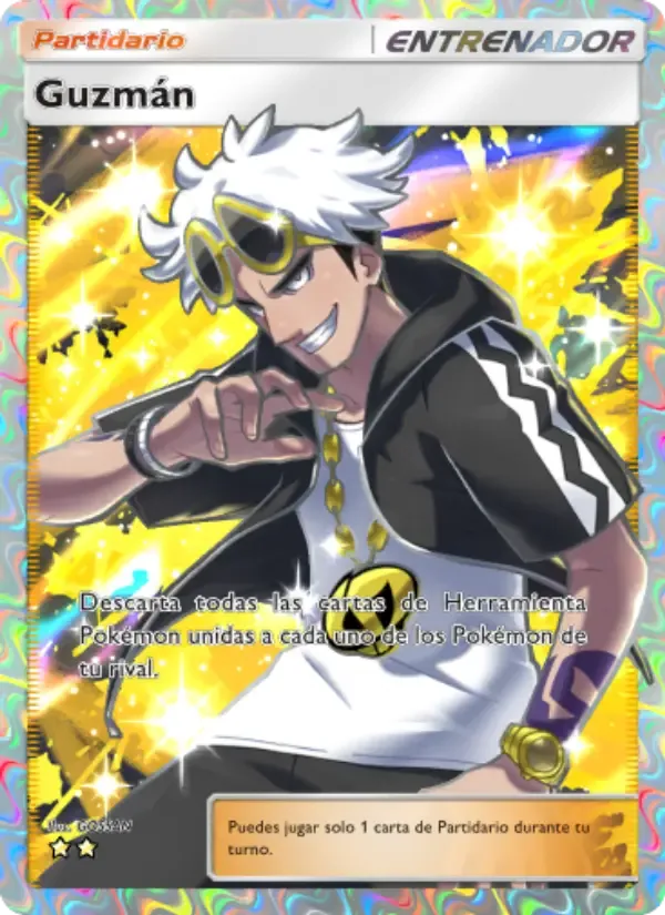 Guzma card in Spanish