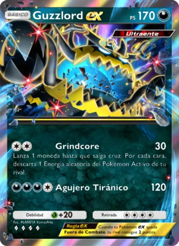 Guzzlord ex card in Spanish