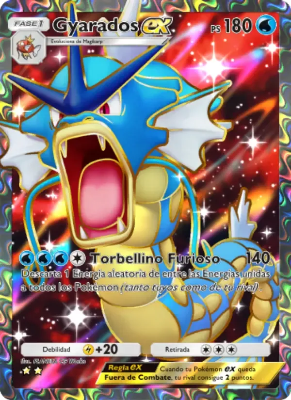 Carta di Gyarados ex in Spagnolo