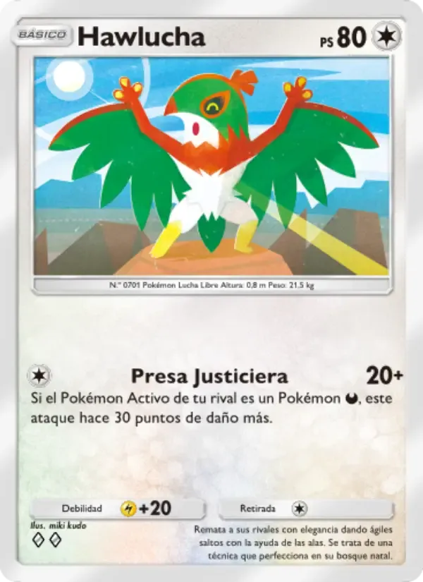 Hawlucha card in Spanish