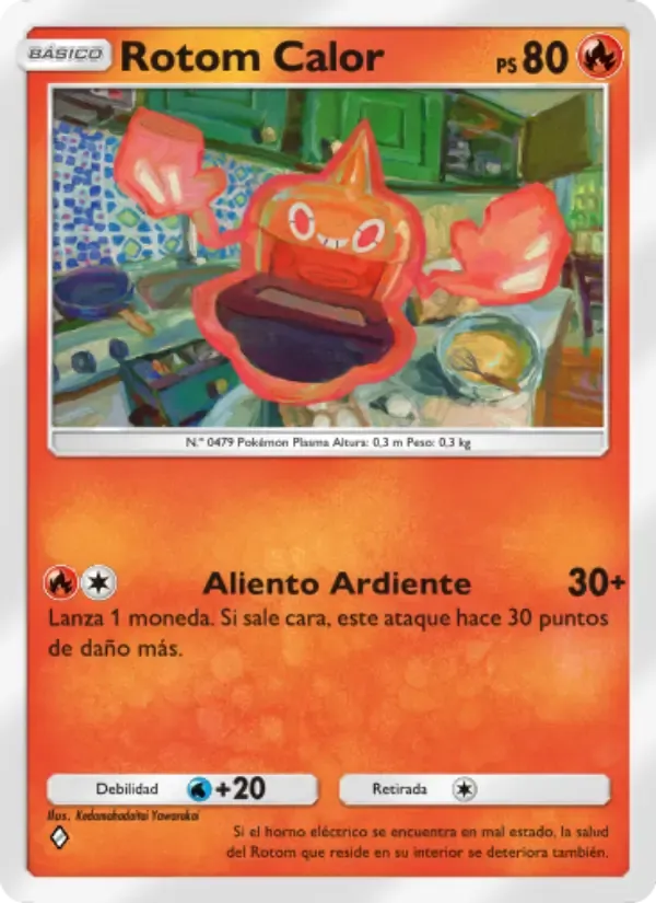 Heat Rotom card in Spanish