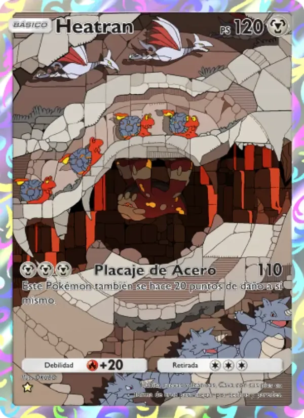 Heatran card in Spanish