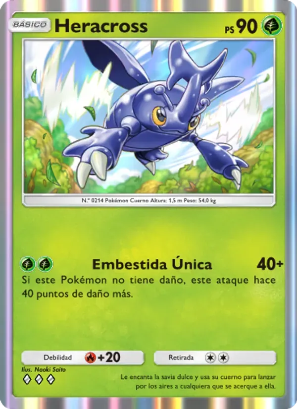 Heracross card in Spanish