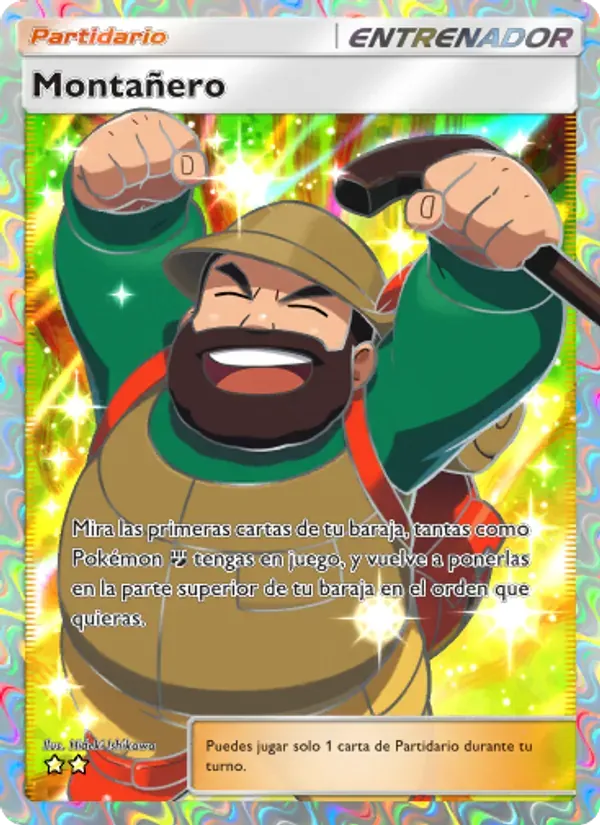 Hiker card in Spanish