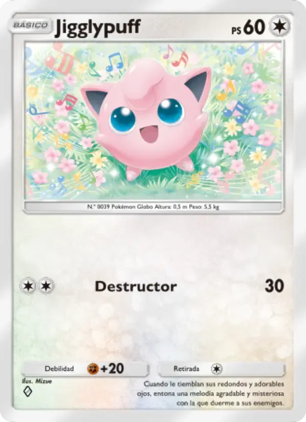 Jigglypuff card in Spanish