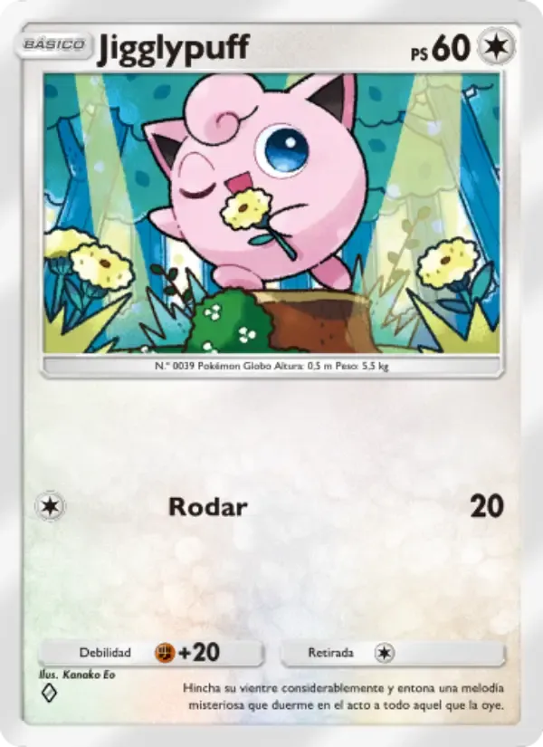 Jigglypuff card in Spanish