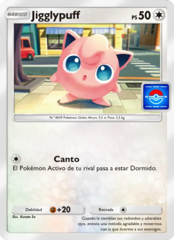 Jigglypuff card in Spanish