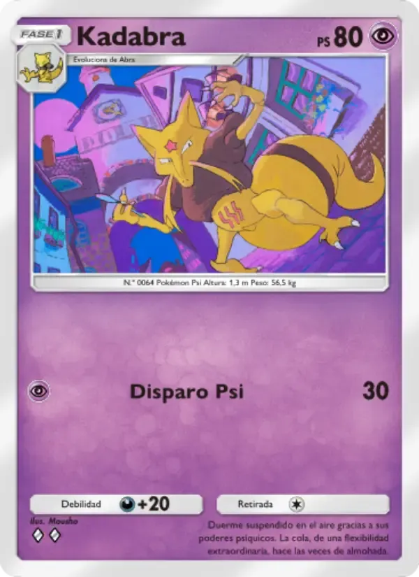 Kadabra card in Spanish