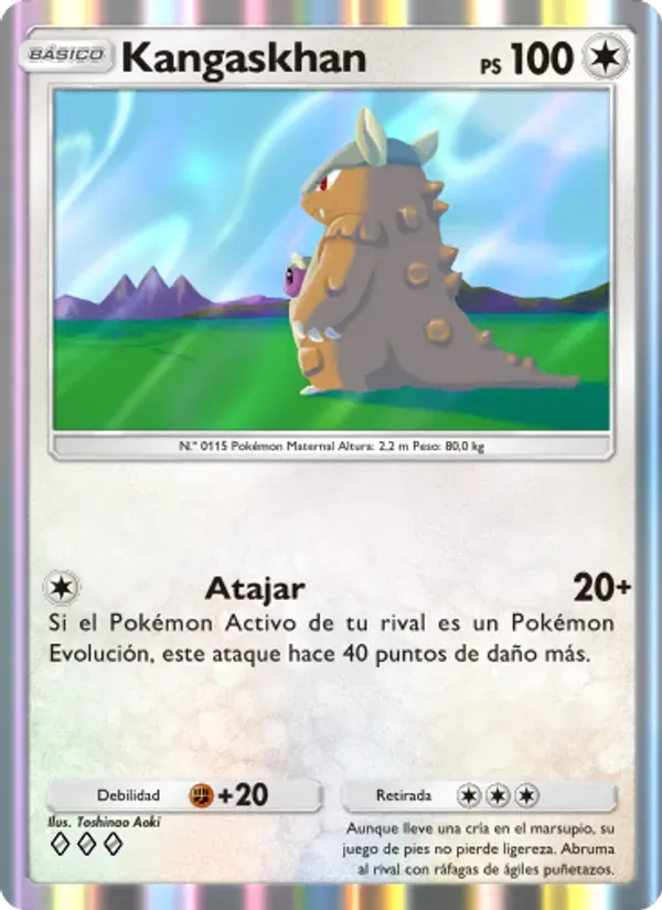 Kangaskhan card in Spanish