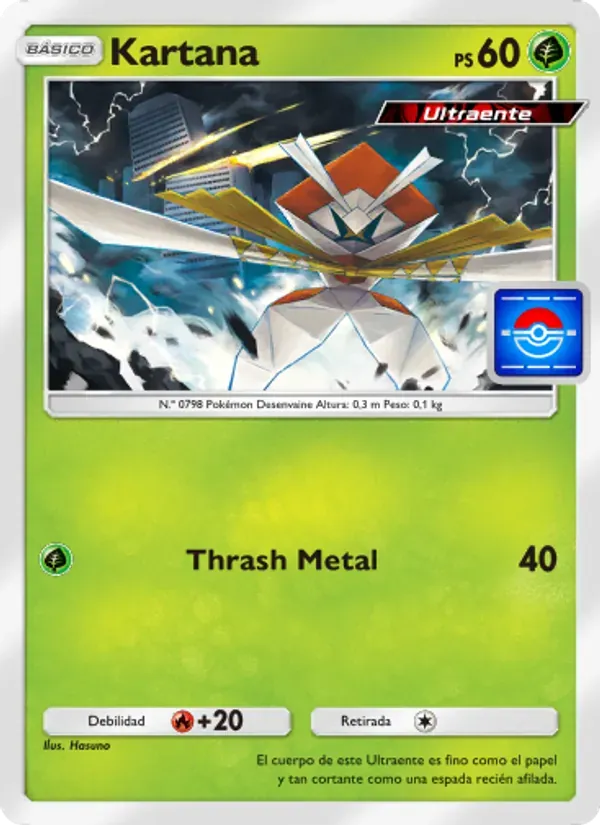 Kartana card in Spanish