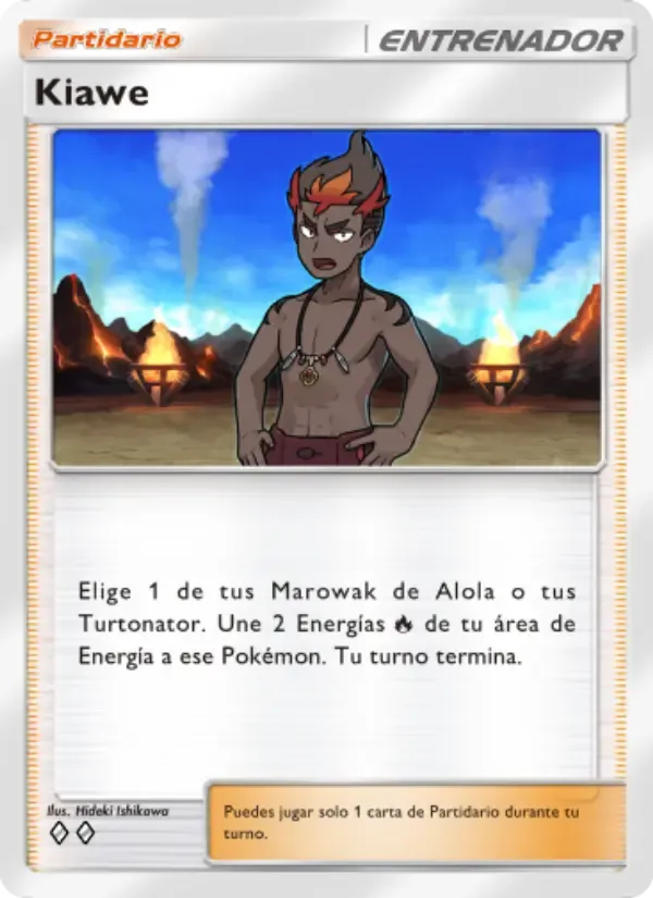 Kiawe card in Spanish
