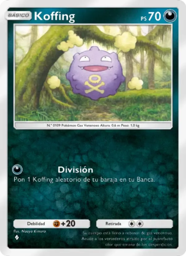 Koffing card in Spanish