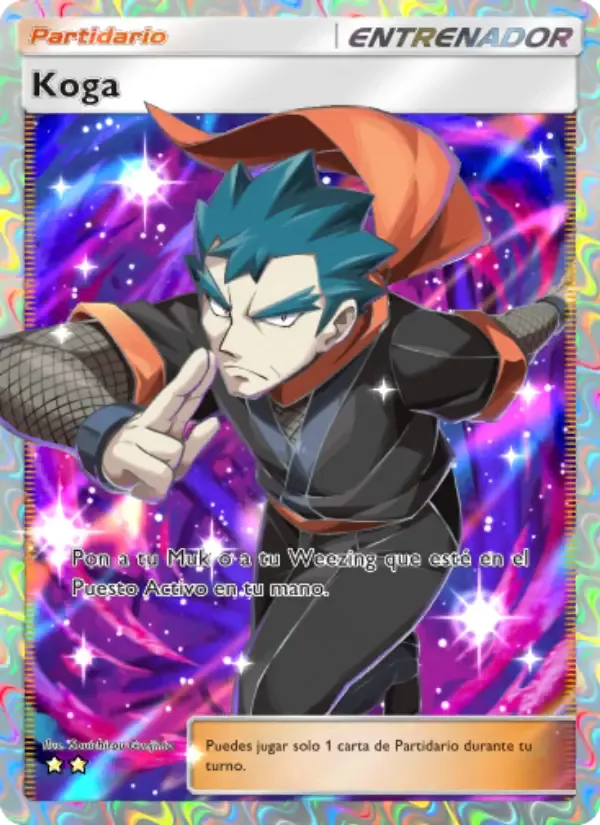 Koga card in Spanish