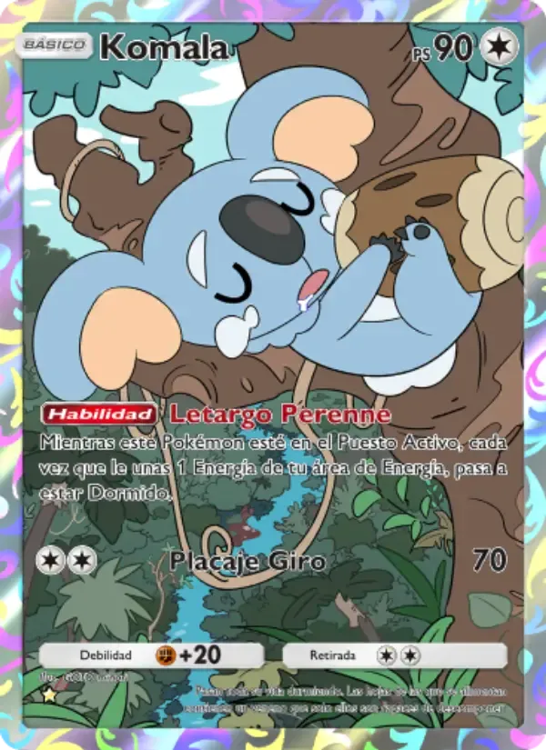 Komala card in Spanish