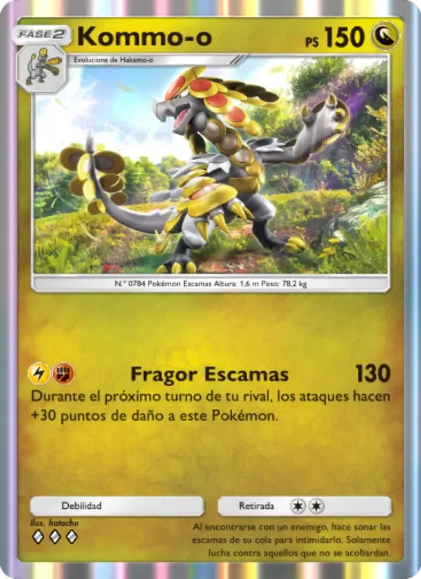 Kommo-o card in Spanish