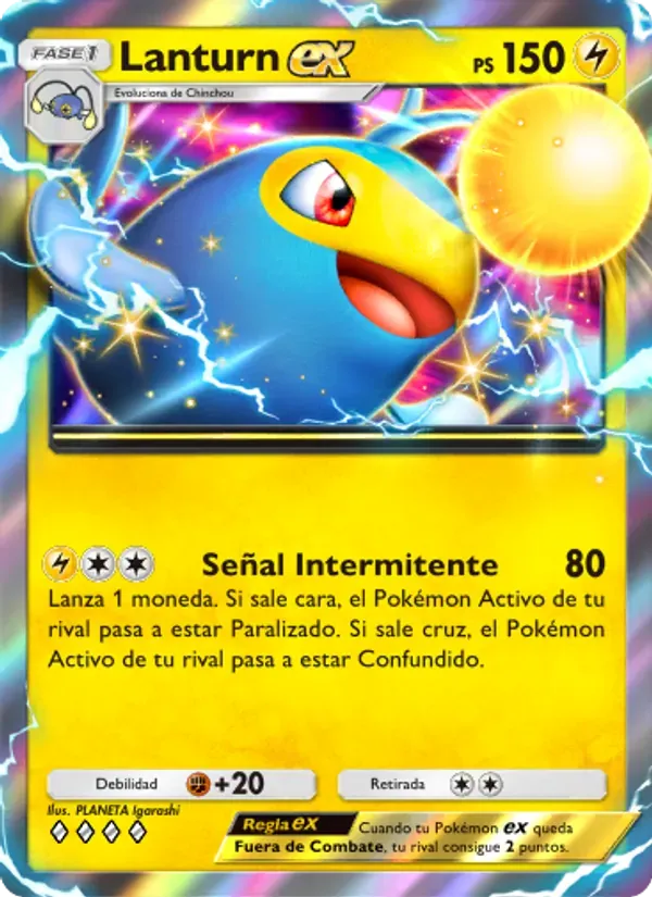 Lanturn ex card in Spanish