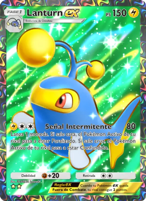 Lanturn ex card in Spanish