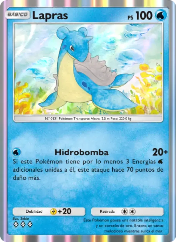 Lapras card in Spanish