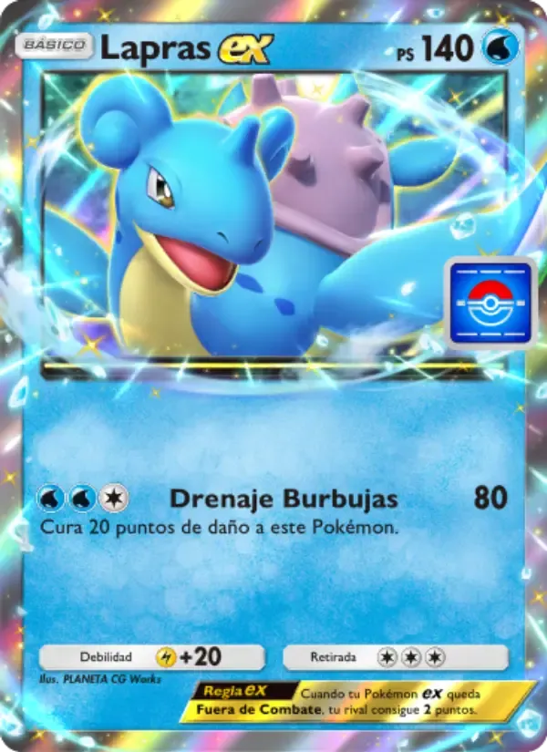 Lapras ex card in Spanish