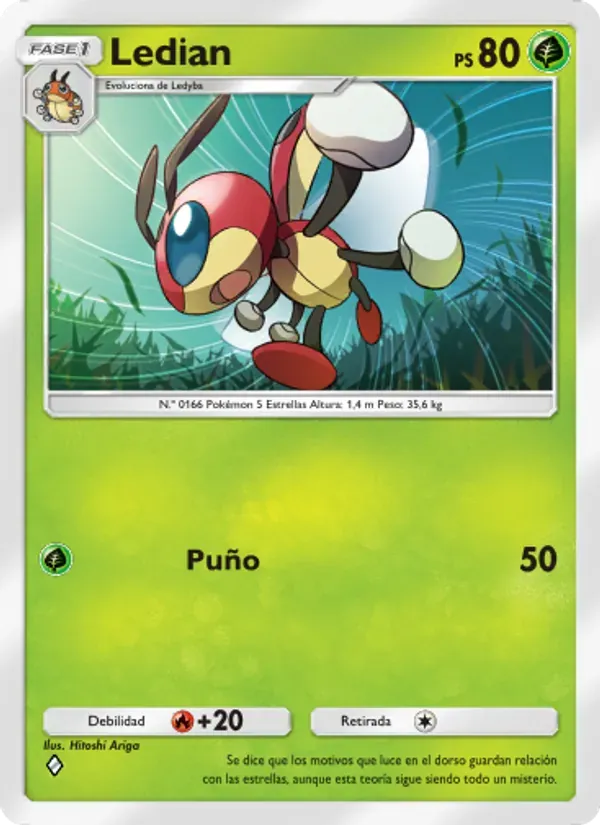 Ledian card in Spanish