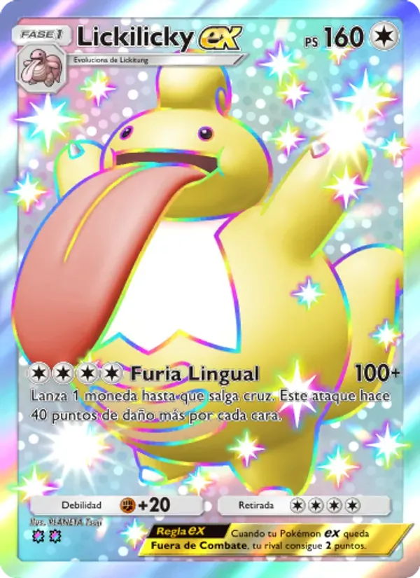 Lickilicky ex card in Spanish