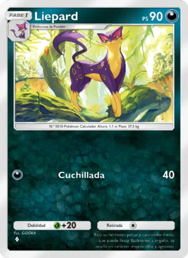 Liepard card in Spanish