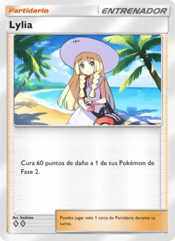 Lillie card in Spanish