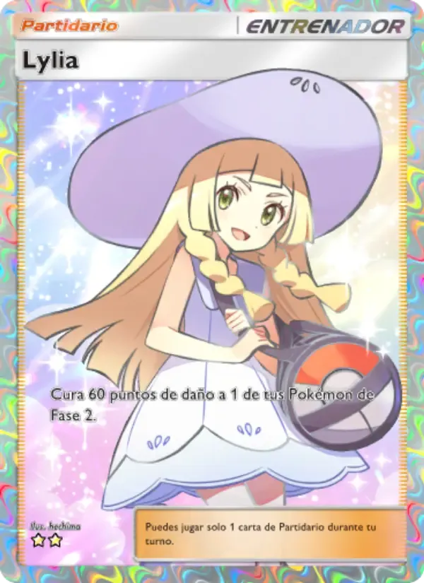 Lillie card in Spanish