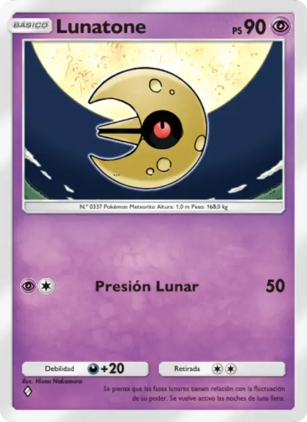 Lunatone card in Spanish