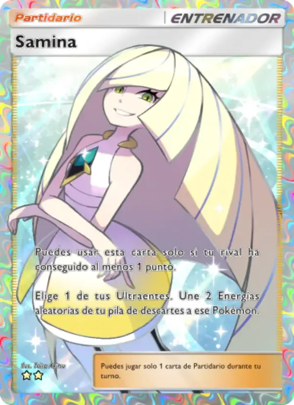 Lusamine card in Spanish