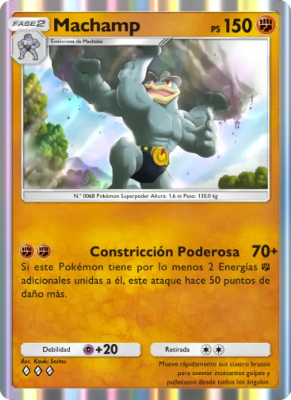 Machamp card in Spanish