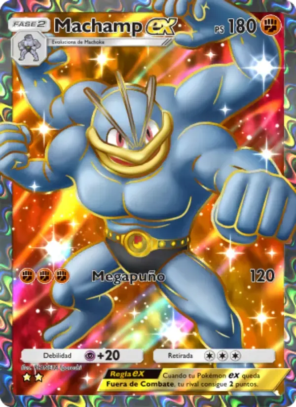 Machamp ex card in Spanish