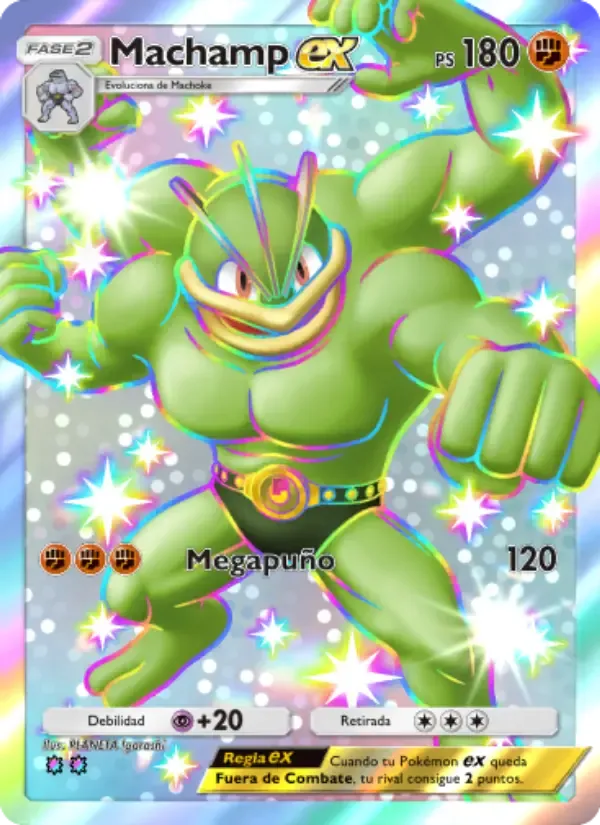Machamp ex card in Spanish