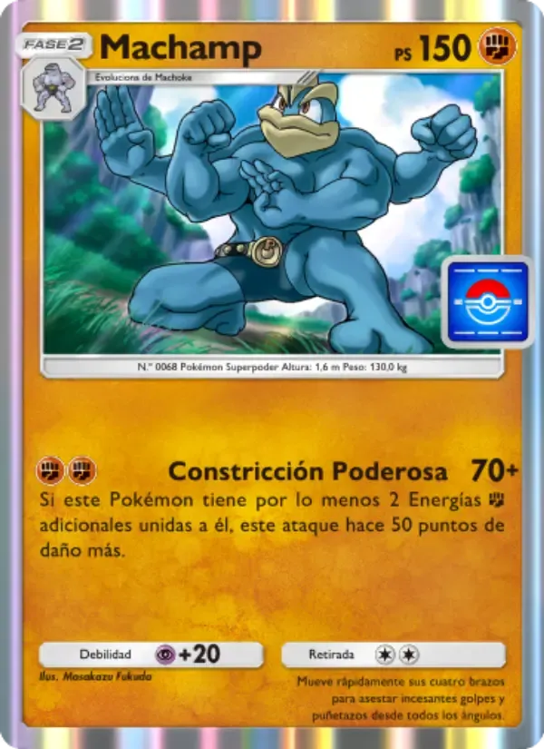 Machamp card in Spanish