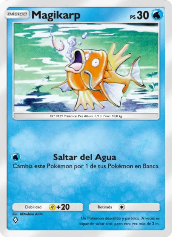 Magikarp card in Spanish