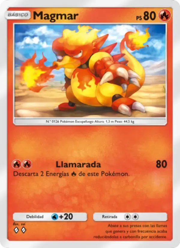 Magmar card in Spanish