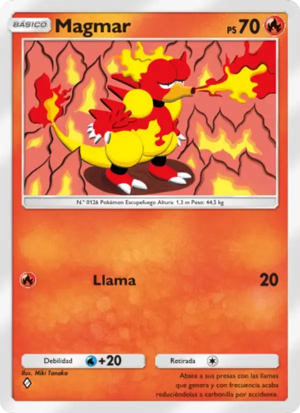Magmar card in Spanish