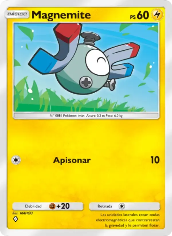 Magnemite card in Spanish