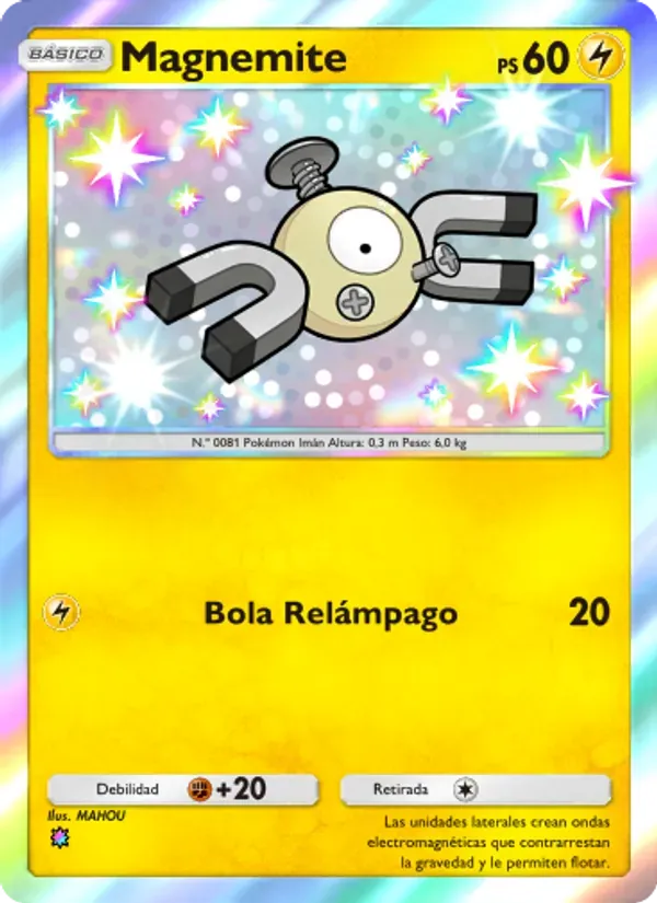 Magnemite card in Spanish